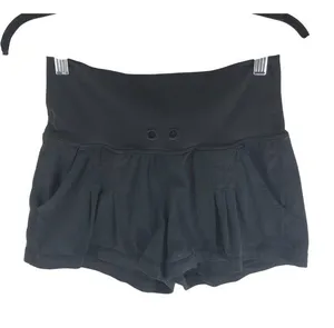 Lululemon Womens Shorts Pleated High Waisted Pockets Pull On Lined Black 4 thumbnail 1