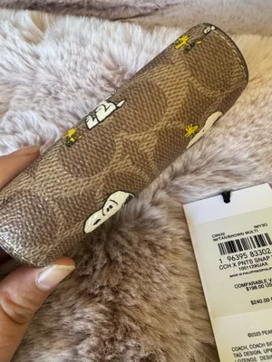NWT Coach X Peanuts Snap Wallet In Signature Canvas With Snoopy Print CBN32 thumbnail 3
