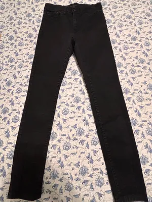 Banana Republic High Rise Skinny Black Denim Jeans Women's Size 27/4 thumbnail 1