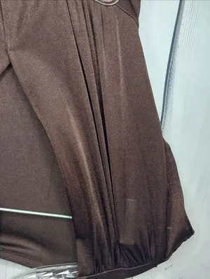 Anxiety Vintage Brown V-Neck Belted Cap Sleeve Y2K 90's Boho Chic Clubwear Top thumbnail 4