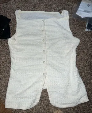 White Shein Top thumbnail 1