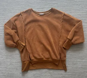 Brown Fleece Crewneck thumbnail 1