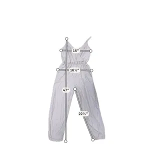 Abercrombie & Fitch Women Khaki Lyocell Wrap Jumpsuit Small Sleeveless Pockets thumbnail 5