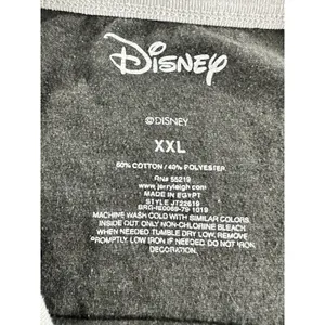 Disney Lilo & Stitch "NOPE" T-Shirt Women's XXL Gray Ringer Tee Sleep Top thumbnail 4