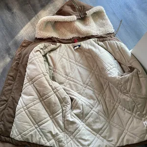 J. Crew Utility Jacket with Split zipper Sherpa hood thumbnail 9