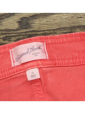 NWT Universal Thread High-Rise Sailor Denim Jean Shorts 93070841 Red 16 thumbnail 4