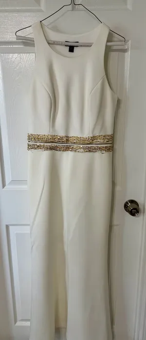 White Formal Dress Size 8 thumbnail 1