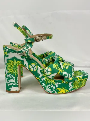 Antonio Melani Mya Royal Palm Sandals Braided Platform Sz 8.5 New Tropical Print thumbnail 3