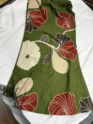 Women's 2-Piece Green Floral Print Long Sleeve Top and Skirt Set thumbnail 5