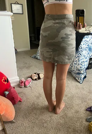 Topshop Camo Skirt thumbnail 2