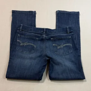 Wrangler Dark Blue Straight Leg Jeans thumbnail 2