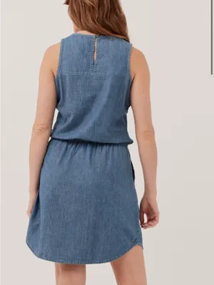 Pact Women's Denim Chambray Tank Dress small thumbnail 3
