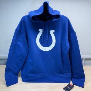 NWT Indianapolis Colts Jonathan Taylor #28 Fanatics Women's V-Neck‎ Hoodie - L thumbnail 4