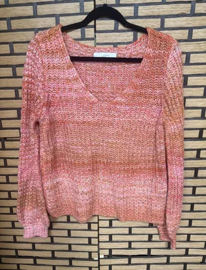 Loft Orange sweater size medium thumbnail 1