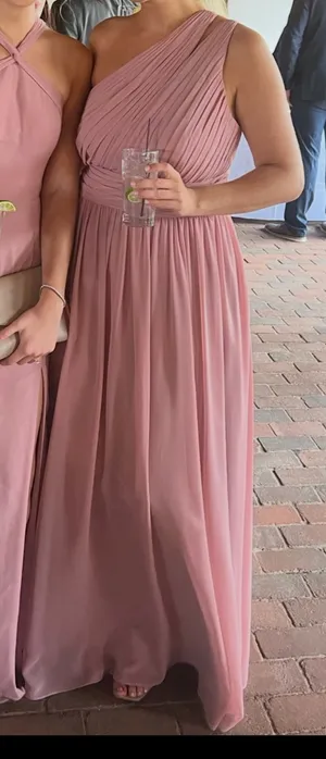 Azazie Bridesmaid Dusty Rose Dress thumbnail 2