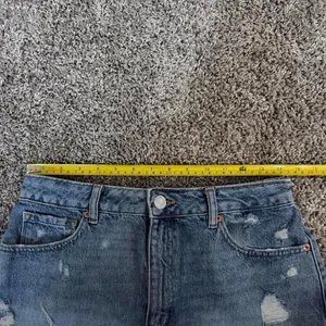 Garage Denim Cheeky Festival Blue Distressed Denim Shorts thumbnail 2
