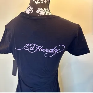 Ed Hardy NWT Graffiti Black Rose Heart True Love T-Shirt Size Medium thumbnail 4