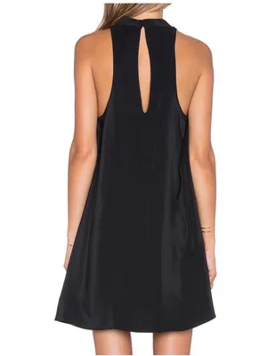 NEW Amanda Uprichard black sleeveless mini dress size small women’s designer thumbnail 2