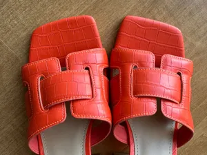 Nine West Women’s Kaelyn Square Toe Slip On Heel Sandals, Dark Orange, Size 8.5 thumbnail 11