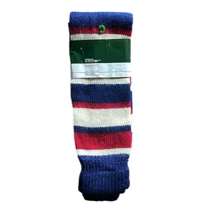 Vintage 90s Hunt Club Multi Stripe Acylic Knit Leg Warmers Women NWT Retro Y2K thumbnail 4