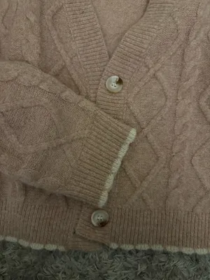 Altar'd State Sweater Cropped Knit Cable thumbnail 3