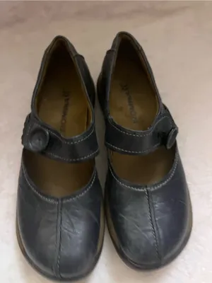 Romika Cassie 50 Black Leather Mary Jane flats size seven thumbnail 2