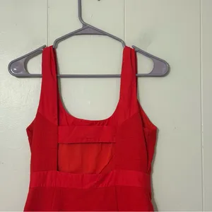 Maeve Anthropologie Red Scoop Neck Mini Dress Sleeveless Sz 2 Romantic, Feminine thumbnail 11