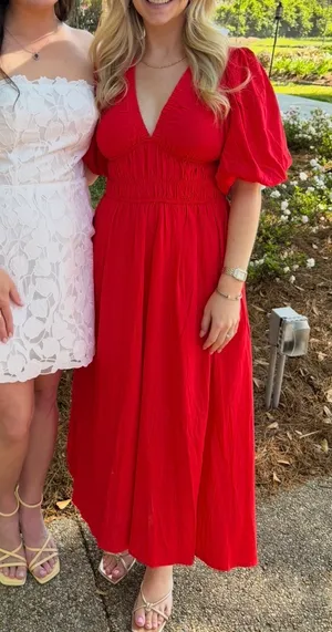 Red maxi dress thumbnail 4