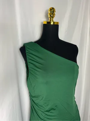 Botique style homecoming party fits One-Shoulder Emerald Green Sheath Dress XL thumbnail 4