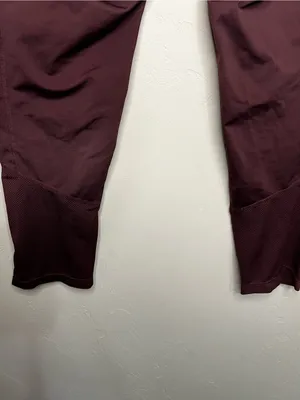 Nike Womens Epic Fast Dri-FIT Running Cropped Capri Burgundy Pockets‎ Leggings thumbnail 8