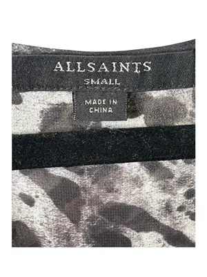 new All Saints ✽ Penny Ambient Chiffon Surplice Top ✽ Grey Leopard Print ✽ S thumbnail 7