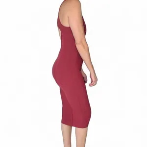 Lululemon Maroon Ribbed BodyCon Open Back Sleeveless Dress thumbnail 5