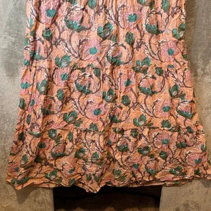Lola Australia Sapphire 100% Cotton Tiered Maxi‎ Dress Size Small Floral Pink thumbnail 6