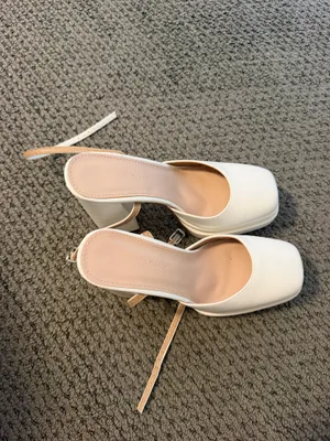 Princess Polly White Platform Heels thumbnail 3