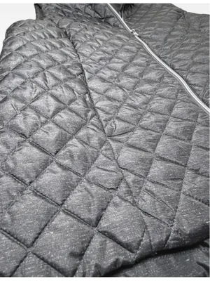 Women's Banana Republic Quilted Puffer Vest Grey Size L NWT thumbnail 4