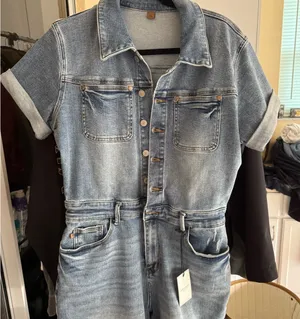 Judy Blue Denim Jumpsuit thumbnail 2