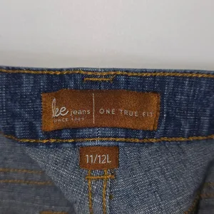 Lee Jeans Womens‎ 11/12L (33x33) Blue One True Fit Bootcut High Rise Stretch thumbnail 6