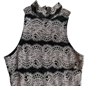 Privy Size S High Neck Lace Bodycon Maxi Dress Black Gold Special‎ Occasion NYE thumbnail 3