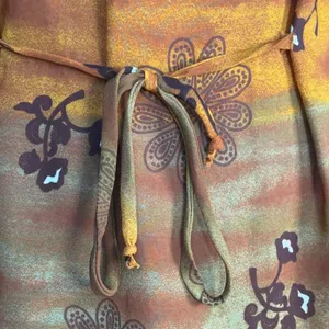 Vintage 90s Desert Sunset Sleeveless Grunge‎ Maxi Dress Geometric Floral Print thumbnail 5