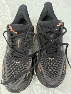 Hoka Clifton Men’s Running Shoes - Black with Copper Accents thumbnail 3