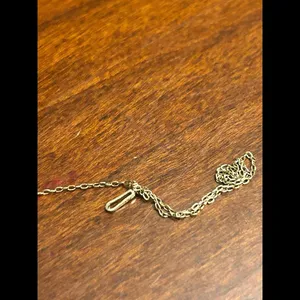 925 sterling silver necklace tangled gold tone scrap damaged m18 18 inch 0.69g thumbnail 3
