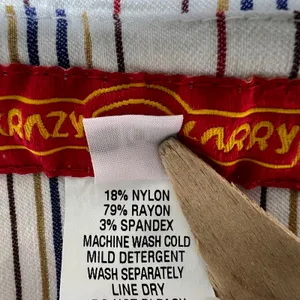 Krazy Larry Striped Stretch Pants Women's Size 10‎ Straight Leg USA thumbnail 7