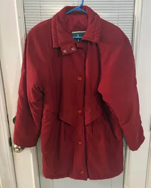 Larry Levine Microfibre women's jacket in red, size XS, made of 100% polyester shell thumbnail 1
