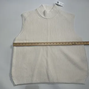 NWT Abercrombie & Fitch XL Off White Sweater Vest thumbnail 5