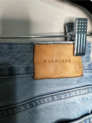 Everlane The Curvy 90’s Cheeky Straight‎ Ankle High Rise Button Fly Denim Jeans thumbnail 12