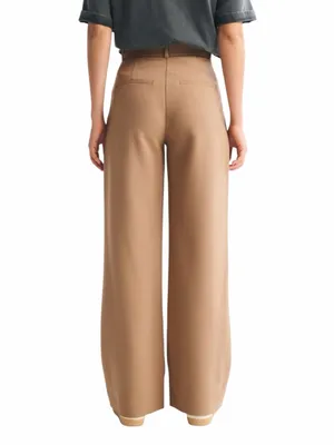 Abercrombie - NWT Sloane Tailored Wide Leg Dress Pants Tan Sz 26/2 Long thumbnail 2