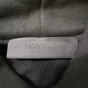 Essentials black hoodie Fw24 White lettering Xs thumbnail 5