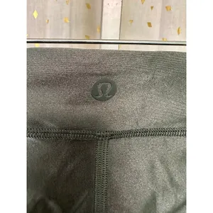 Lululemon Women's Forest Green Satin Shine Satiny Sheen High-Rise Biker Shorts 2 thumbnail 5