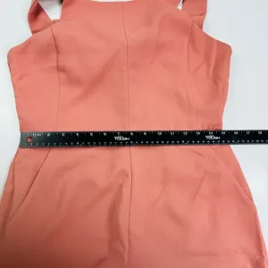 Shinestar Salmon Coral Wide Leg Tie Back‎ Pant Jumpsuit Crop Romper Large thumbnail 10