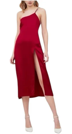 For Love And Lemons Elora Midi Slip Dress Red Rhinestones Size Small NWT thumbnail 1